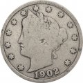США 5 центов 1902 год (без отметки МД)