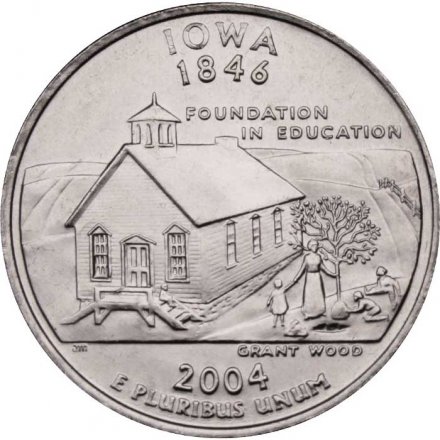 США 25 центов 2004 год - Штат Айова (D)