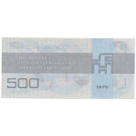 ГДР 500 марок 1979 год -  Валютный чек - UNC