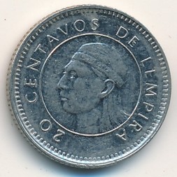 Монета Гондурас 20 сентаво 1996 год