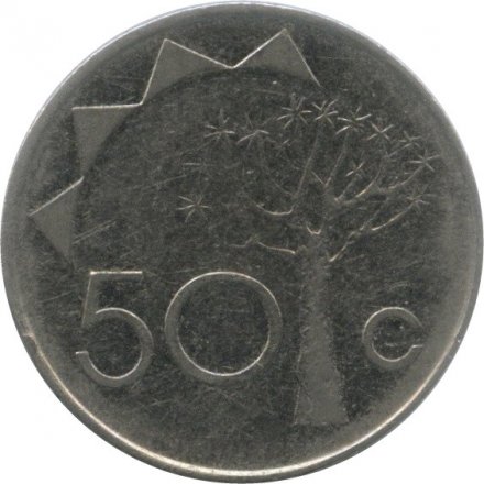 Намибия 50 центов 1993 год