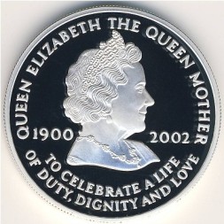 Монета Остров Вознесения 50 пенсов 2002 год