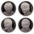 Набор из 4 медальонов &quot;The Beatles&quot; (в футляре)