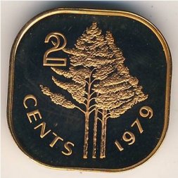 Свазиленд 2 цента 1979 год