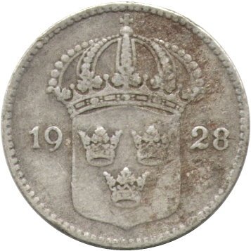 Швеция 10 эре 1928 год