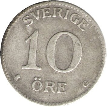 Швеция 10 эре 1928 год