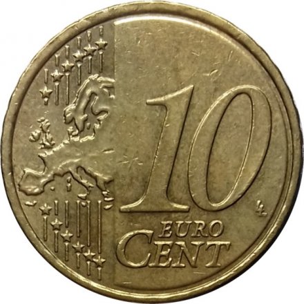 Греция 10 евроцентов 2010 год - Ригас Фереос