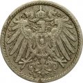 Германия 5 пфеннигов 1890 год (E)