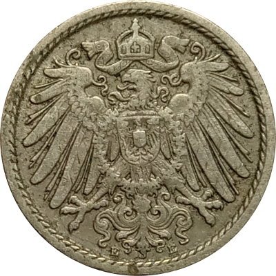 Германия 5 пфеннигов 1890 год (E)