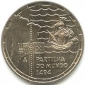 Португалия 200 эскудо 1994 год - 500 лет с момента разделения зон влияния между Португалией и Испанией