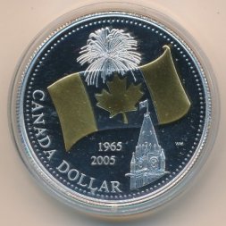 Канада 1 доллар 2005 год