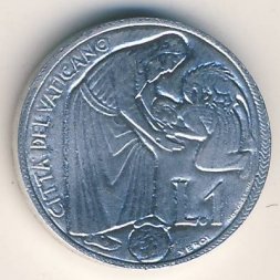 Ватикан 1 лира 1975 год
