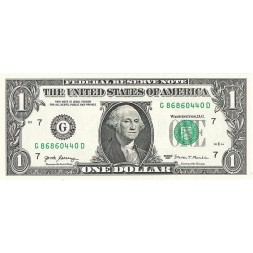 США 1 доллар 2017 год - G - UNC