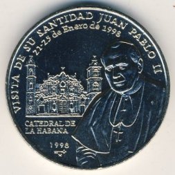 Куба 1 песо 1998 год