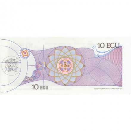 Испания (тестовая банкнота) 10 экю 1992 год Expo`92 - Seville - UNC