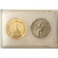 Набор из 2 настольных медалей Игры XXII Олимпиады. Москва 1980 и Ленинград