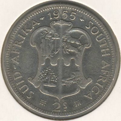 ЮАР 2 шиллинга 1955 год