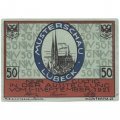 Германия (Нотгельд) 50 пфеннигов 1921 - Любек. Финляндия - XF+