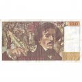 Франция 100 франков 1985 год - след от степлера - VF