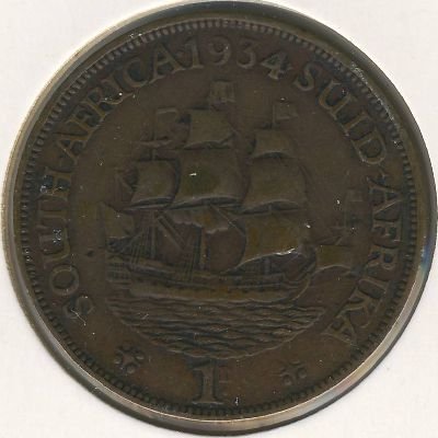 ЮАР 1 пенни 1934 год