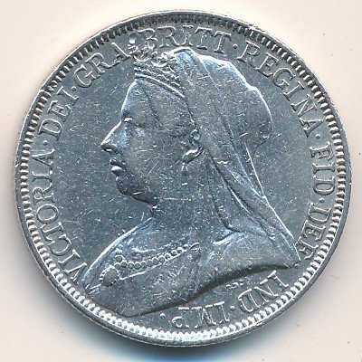 Великобритания 2 шиллинга (1 флорин) 1895 год