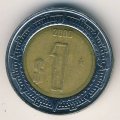 Мексика 1 песо 2000 год - Хохлатый сокол