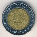 Мексика 1 песо 2000 год - Хохлатый сокол
