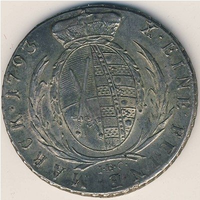 Саксония 1 талер 1793 год