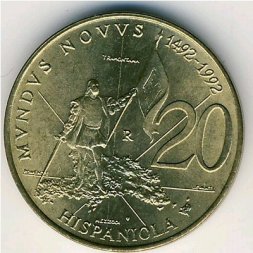 Сан-Марино 20 лир 1992 год