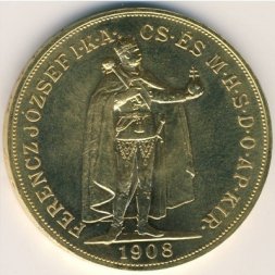 Венгрия 100 крон 1908 год