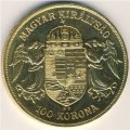 Венгрия 100 крон 1908 год
