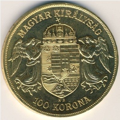Венгрия 100 крон 1908 год