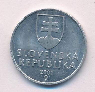 Словакия 20 геллеров 2001 год