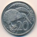 Новая Зеландия 20 центов 1988 год - Киви