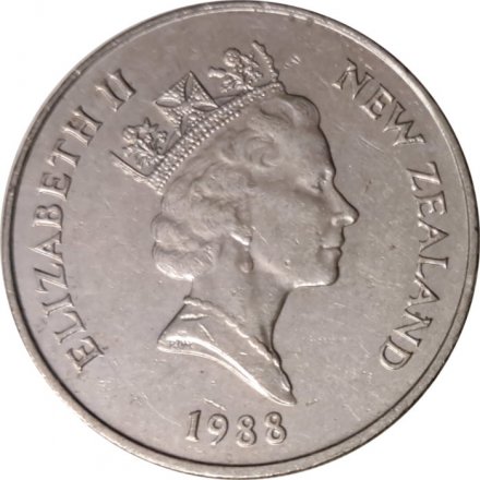 Новая Зеландия 20 центов 1988 год - Киви