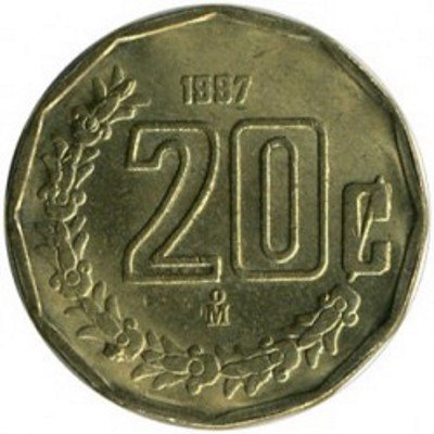 Мексика 20 сентаво 1997 год