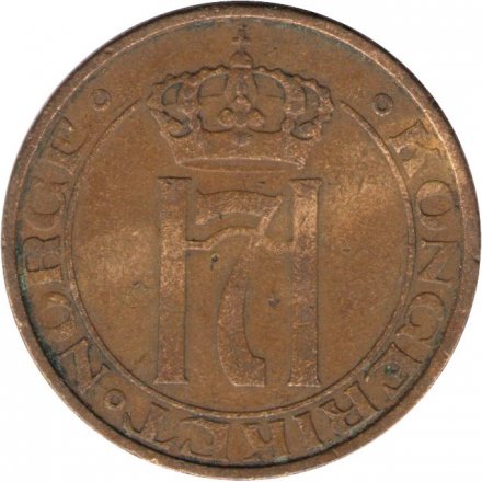 Норвегия 5 эре 1936 год - Король Хокон VII