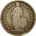 Швейцария 1 франк 1880 год