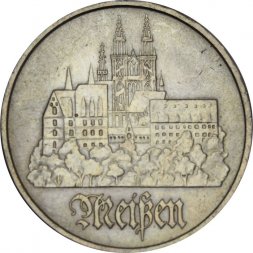 ГДР 5 марок 1972 год - Город Мейсен. Замок Альбрехтсбург