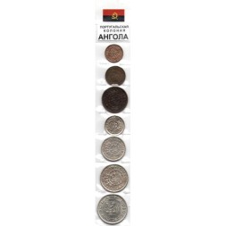 Набор из 7 монет Ангола 1958-1972 год - Португальская колония