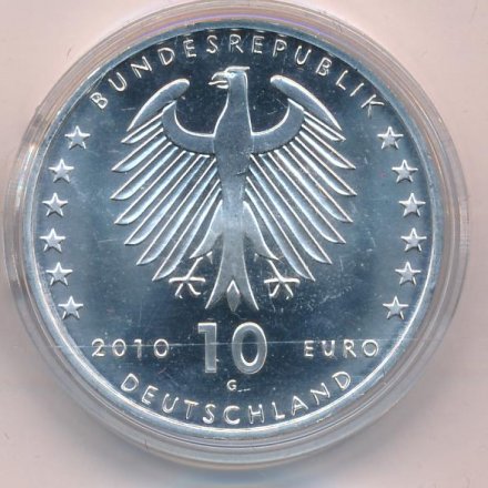Германия 10 евро 2010 год - 100 лет со дня рождения Конрада Цузе