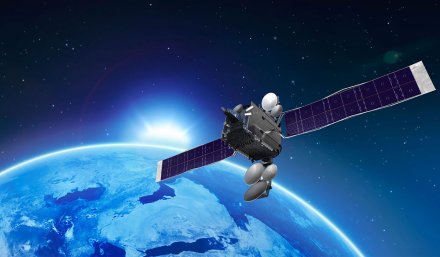 Алжир 100 динаров 2018 год - Спутник связи Alcomsat-1