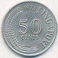 Сингапур 50 центов 1973 год - Рыба-скорпион (крылатка)
