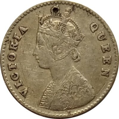 Британская Индия 2 анны 1875 год