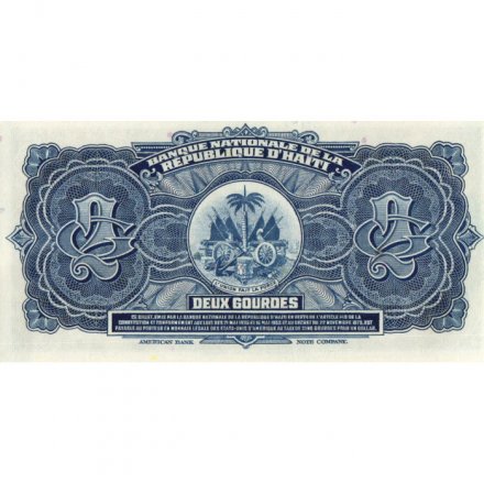 Гаити 2 гурда 1973 год - UNC