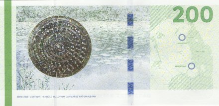 Дания 200 крон 2009 год - Мост Книппельсбро