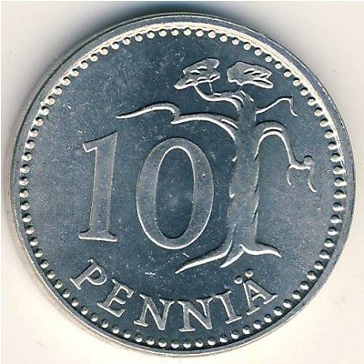 Финляндия 10 пенни 1983 год (K)