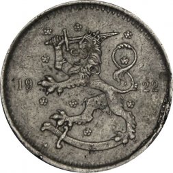 Финляндия 1 марка 1922 год