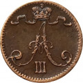 Финляндия 1 пенни 1888 год - Александр III - XF