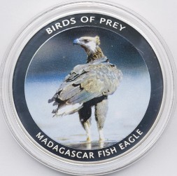Монета Малави 10 квача 2010 год - Орлан-крикун мадагаскарский